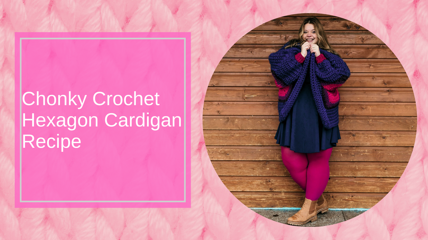 Rezept für eine gehäkelte Sechseck-Strickjacke mit Chonky Garn
