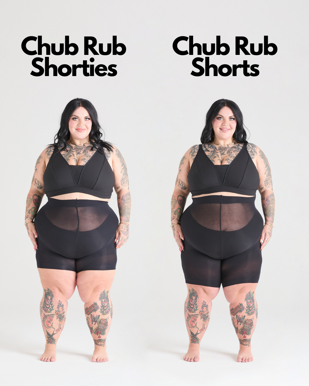 Stay Cool Chub Rub Shorts - Shorties - Schwarz