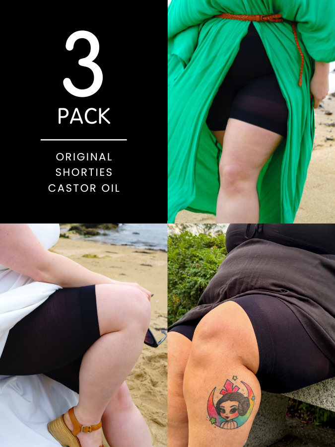 3er-Pack Classic Black Bundle – Stay Cool Chub Rub Shorts
