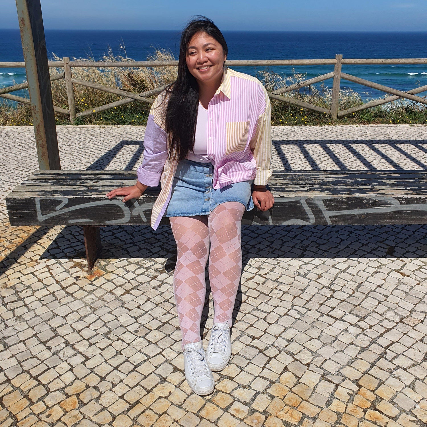 Tights - 40 Denier Diamanten - Pétale De Rose