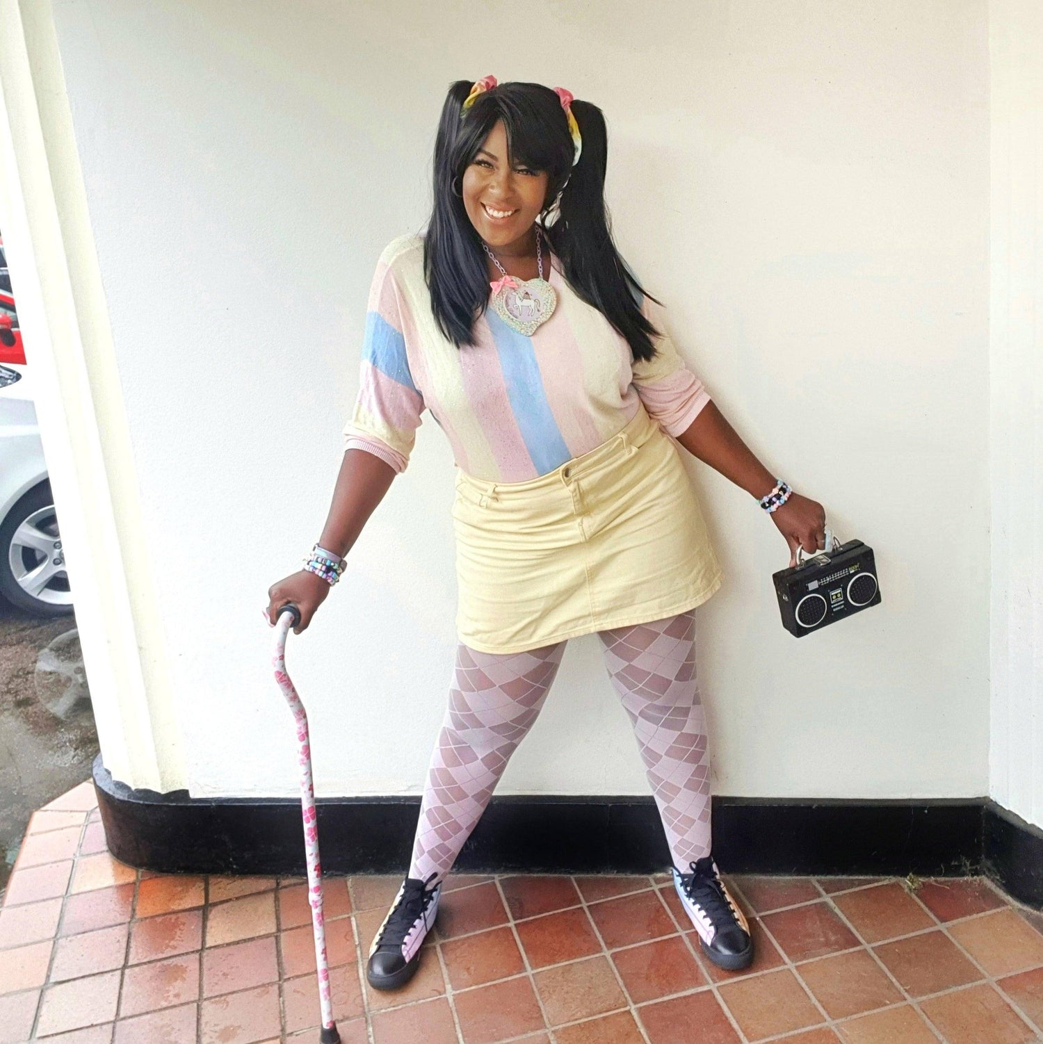 Tights - 40 Denier Diamanten - Pétale De Rose