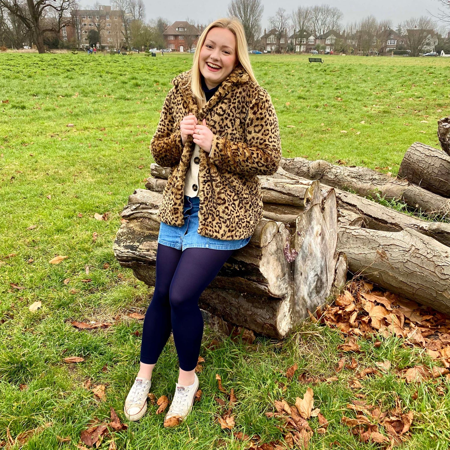 Rajstopy bez stóp - granatowe