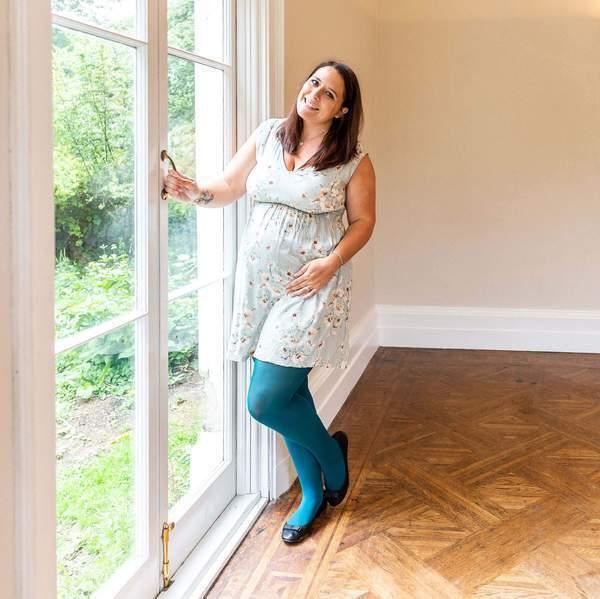 80 Denier Tights - Blåbärsmuffin