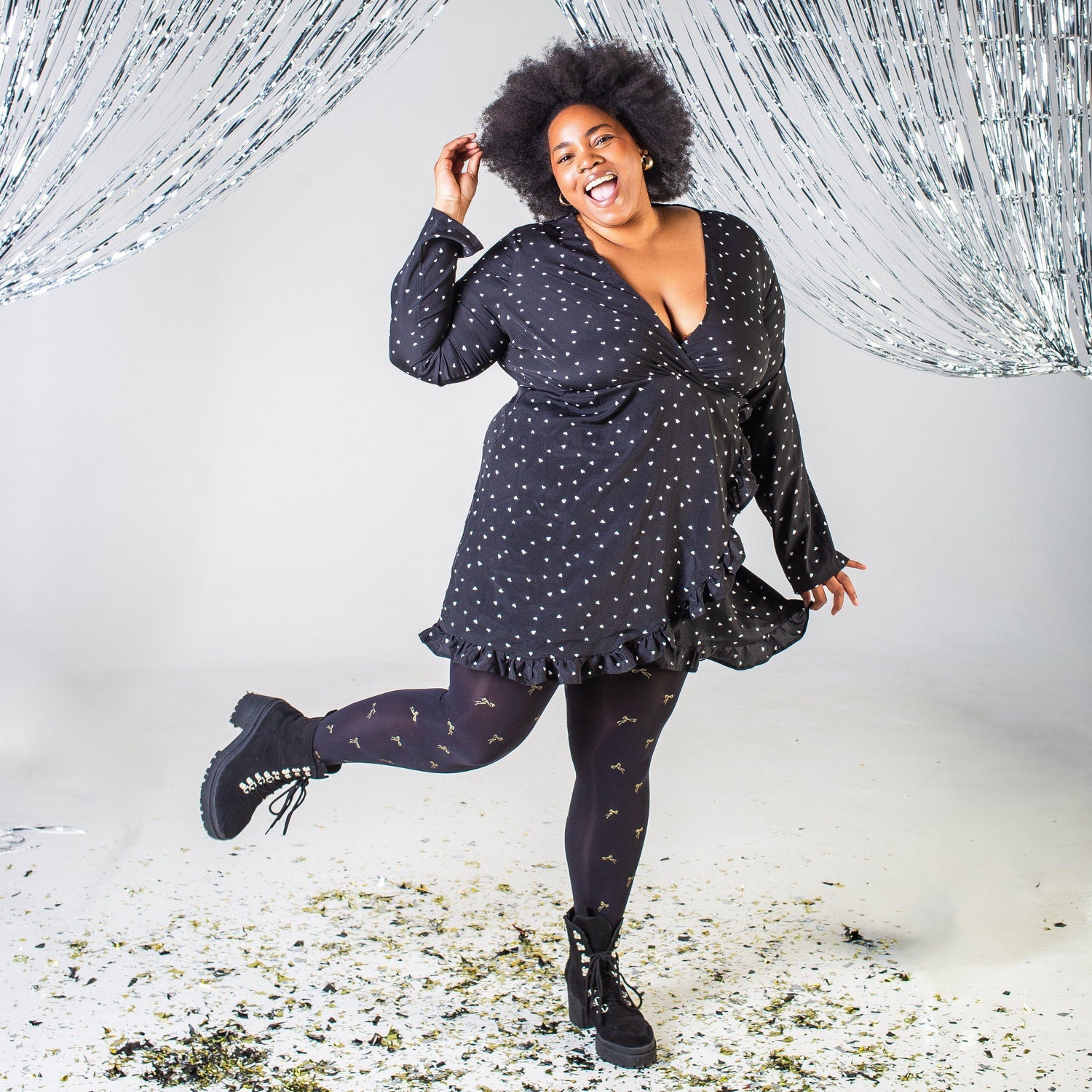 Weihnachts-Strumpfhose - Tie Me Up