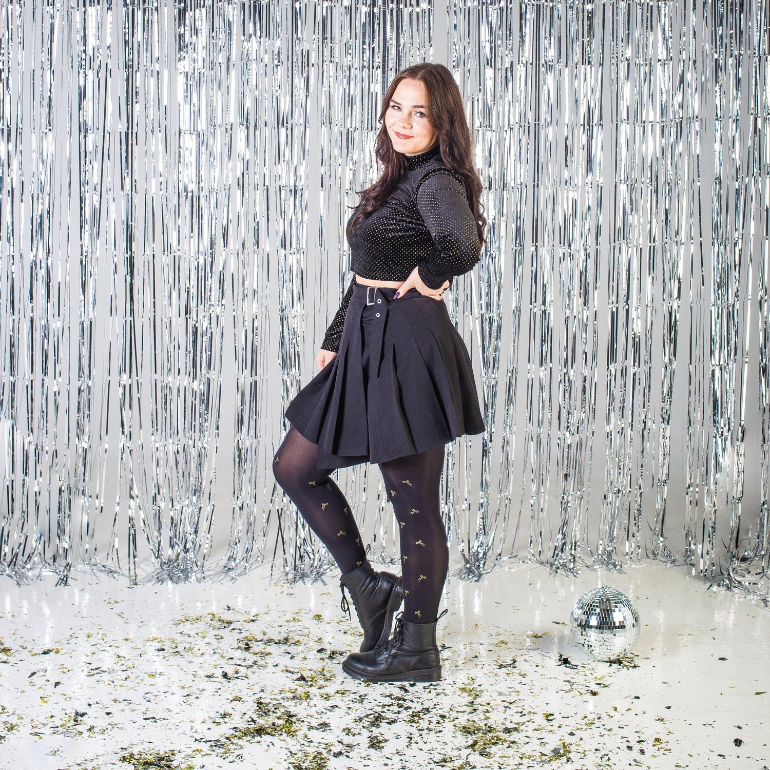 Weihnachts-Strumpfhose - Tie Me Up