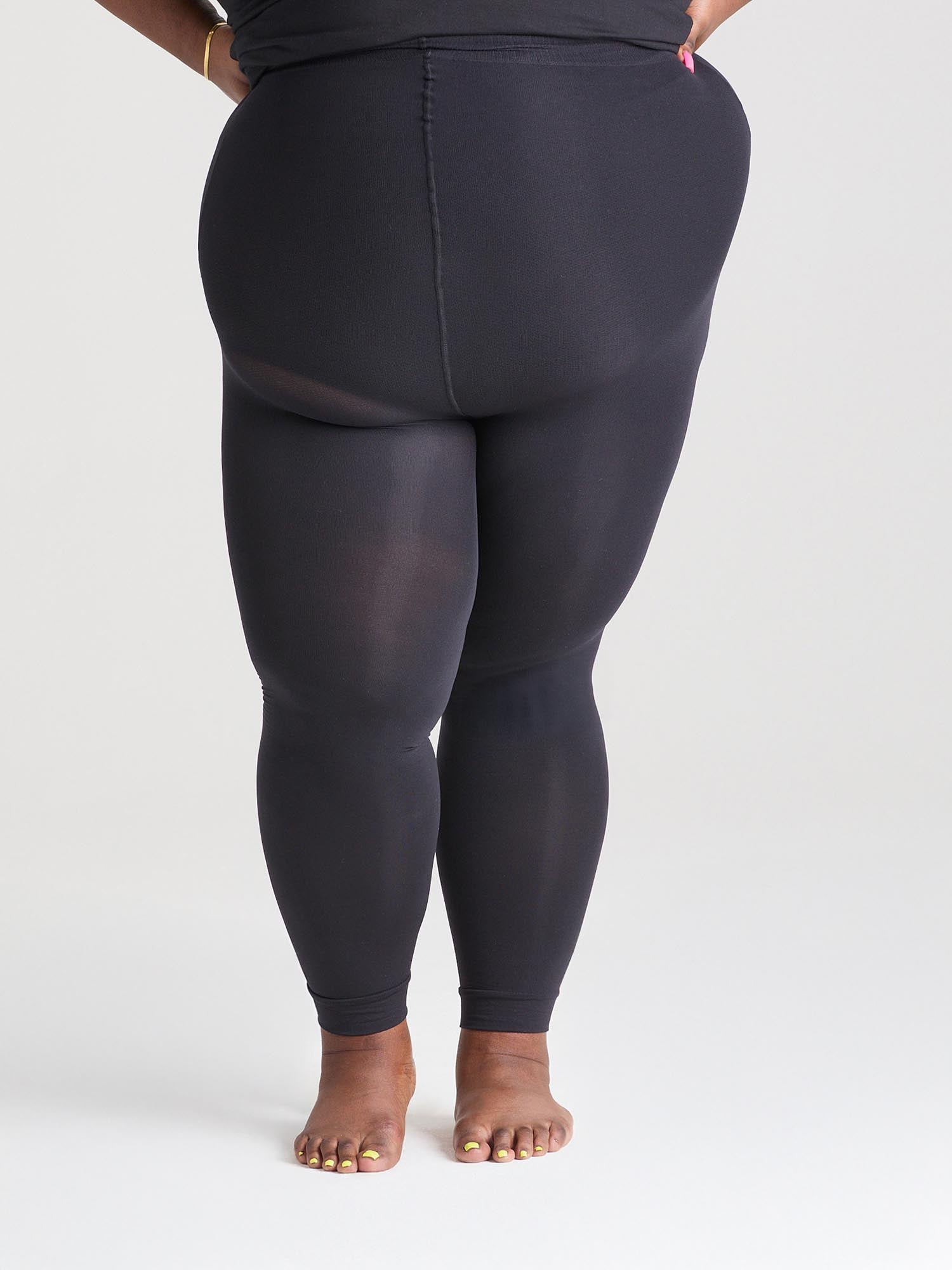 Fußlose Strumpfhosen - Schwarz