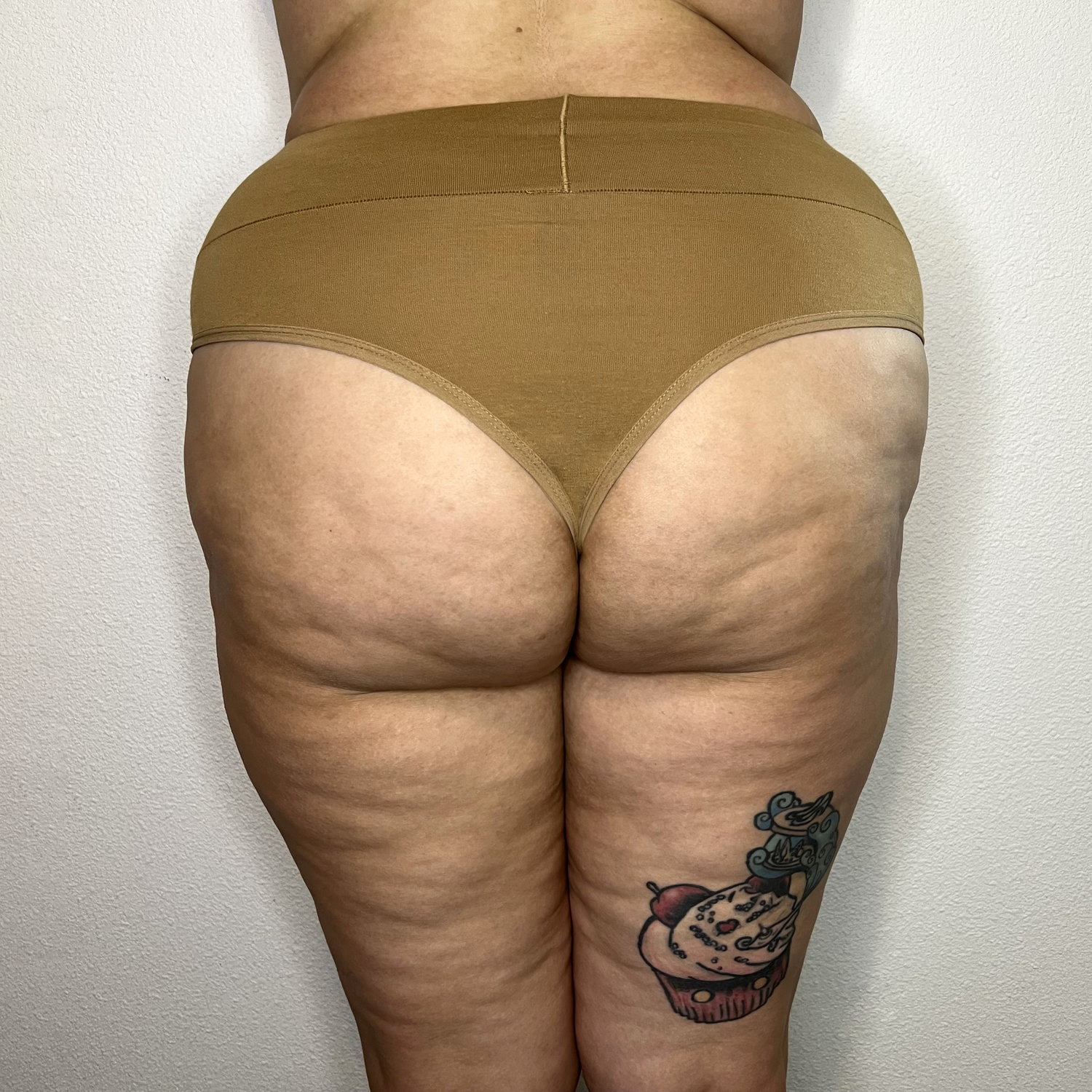 Bio-Baumwolle Cheeky High Leg Slips- Caramel