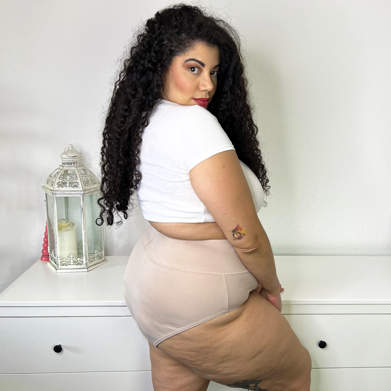 Heltrosa i ekologisk bomull - Mjölkflaska