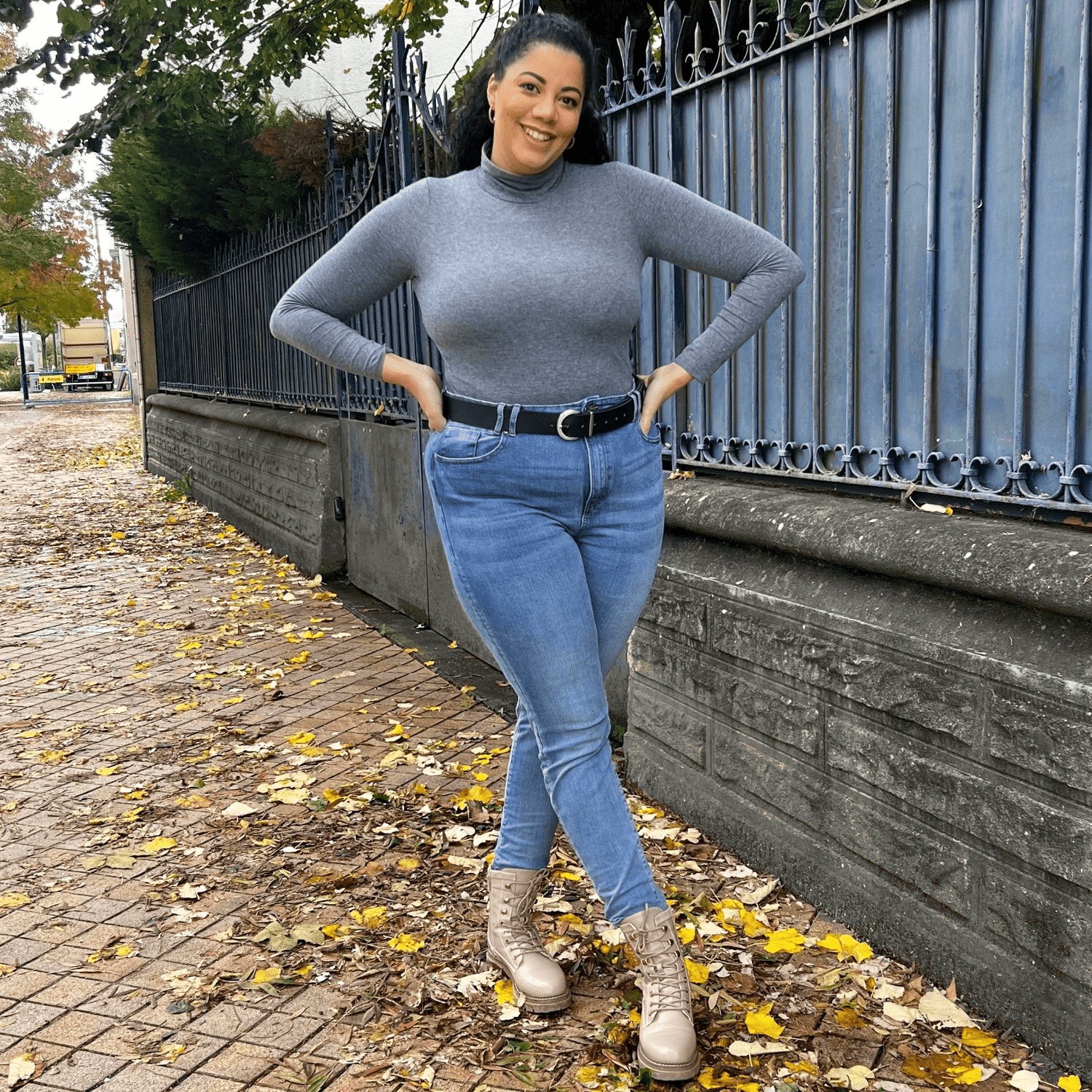 Veganskt läder midjebälte - Silver