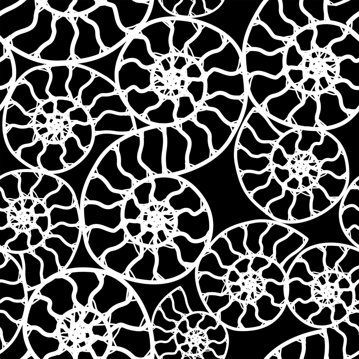 Skrócony sweter z motywem skamieniałości amonitów