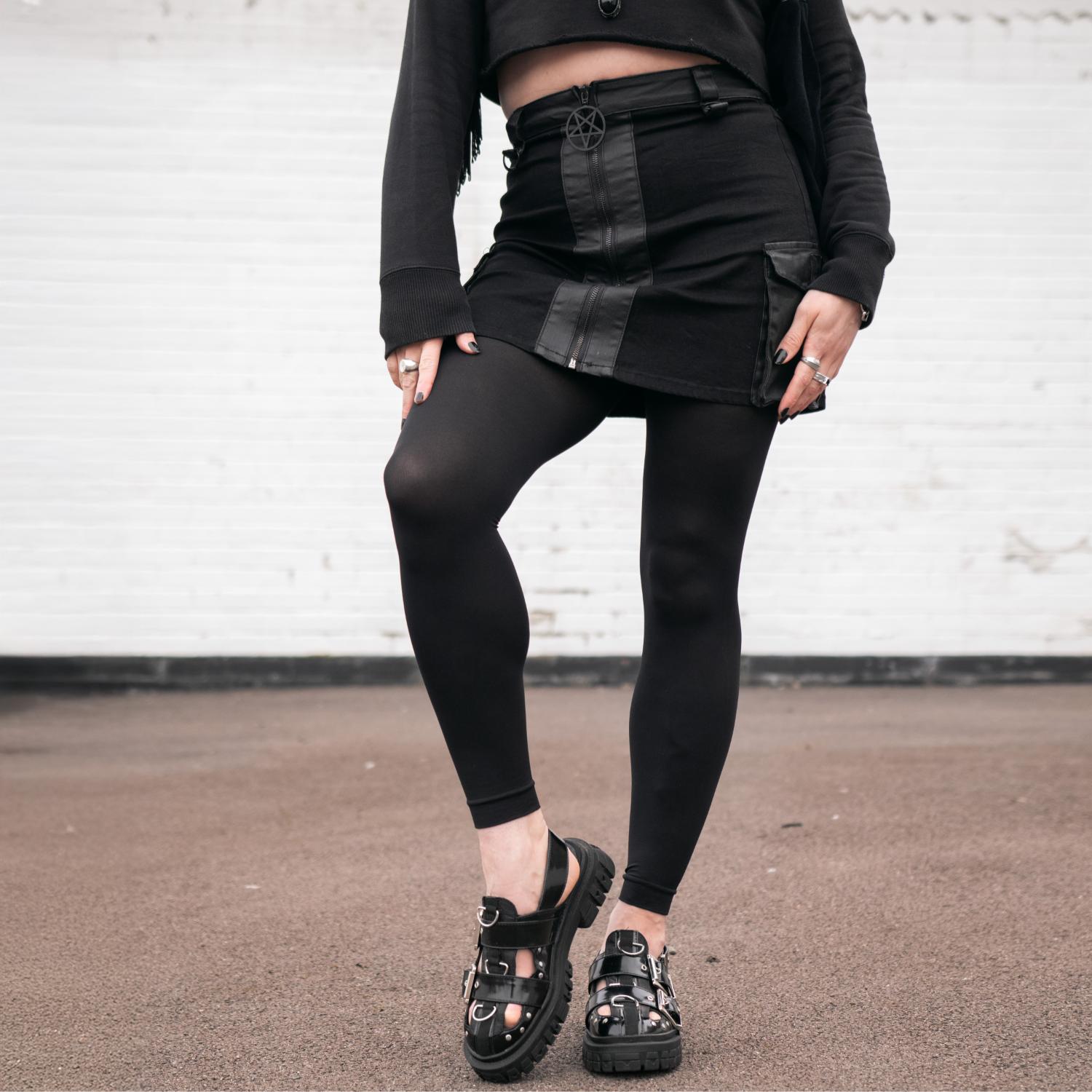 Stay Cool Fußlose Strumpfhosen - Schwarz