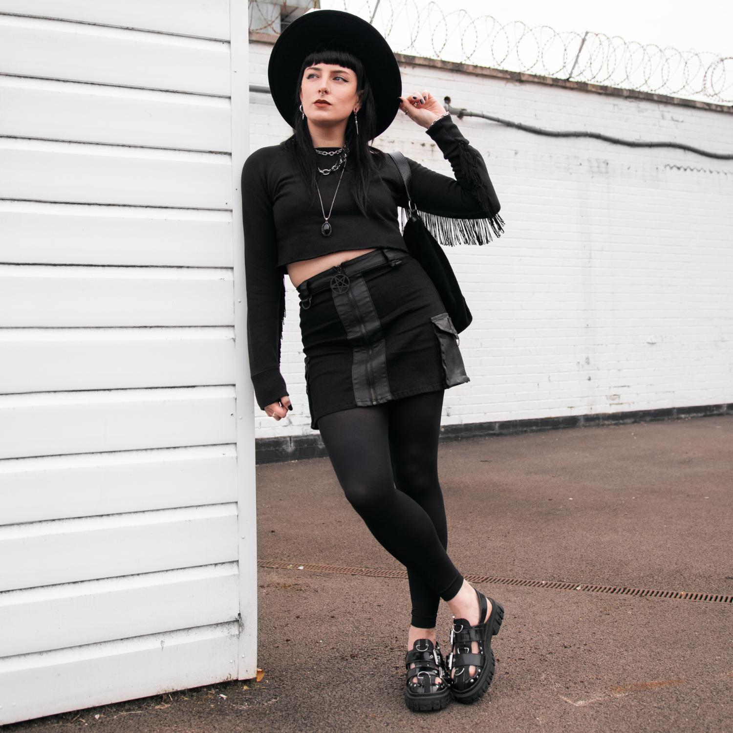 Stay Cool Fußlose Strumpfhosen - Schwarz