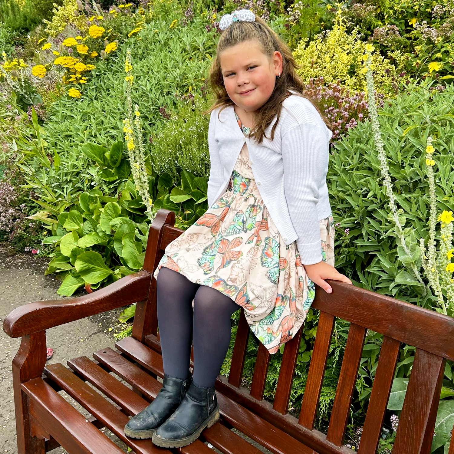 Barnstrumpbyxor - skiffergrå