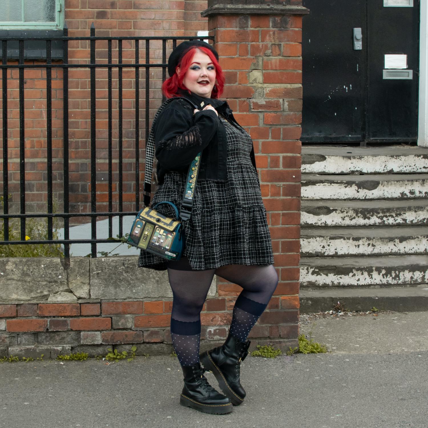 Seoul Chic Strumpfhose in Overknee-Optik - MarineBlau