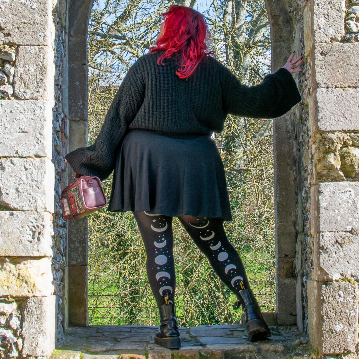 80 Den Blickdichte Strumpfhose - Moon Phases