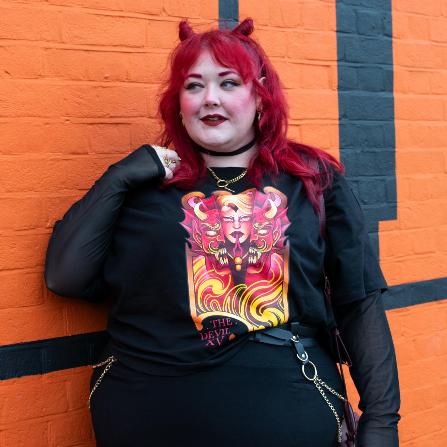 Major Arcana Boxy Tee - XV Der Teufel