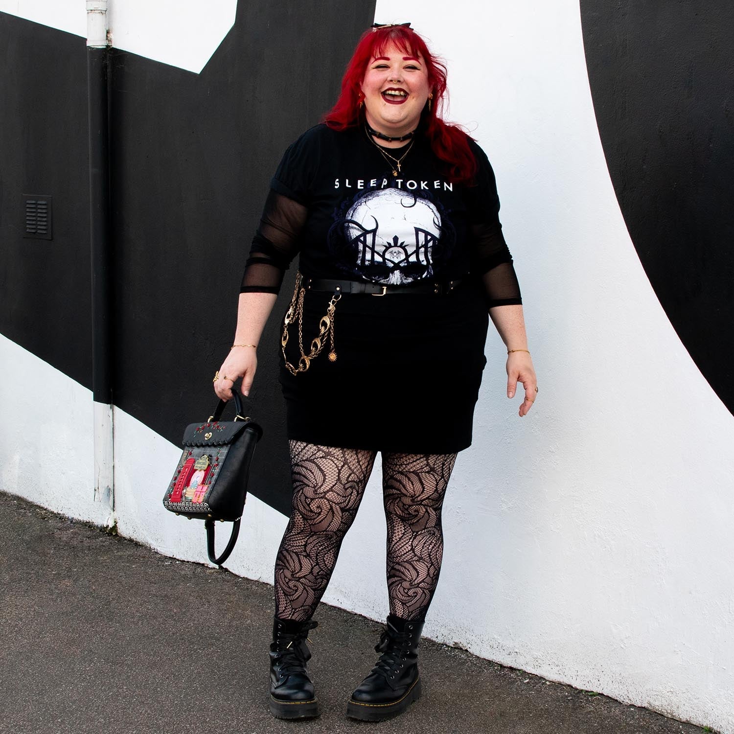 Thighs The Limit Fishnetz Timewarp - Schwarz