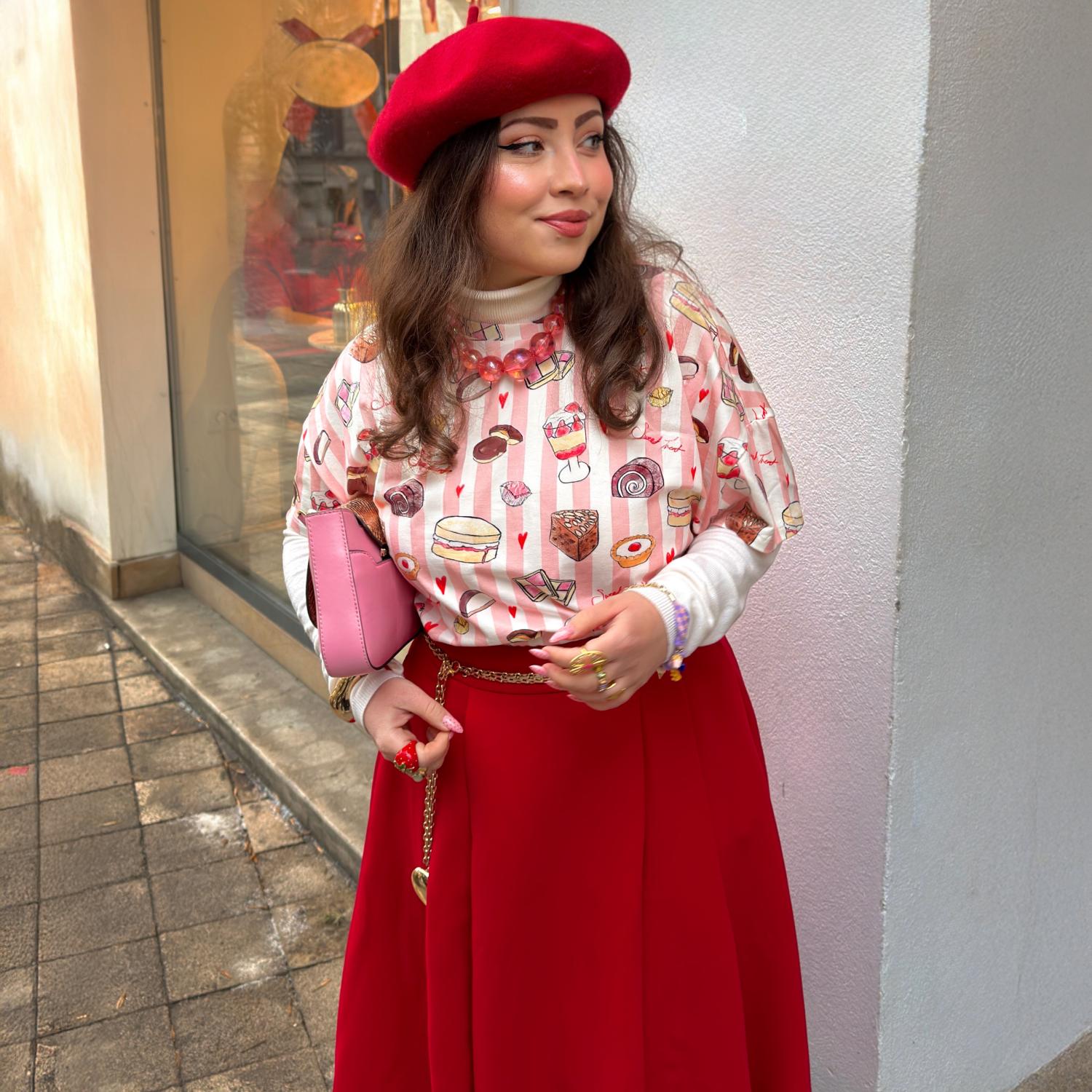 Bio-Baumwoll-Pyjama-T-Shirt – Boxy-Fit - Sweet Treat