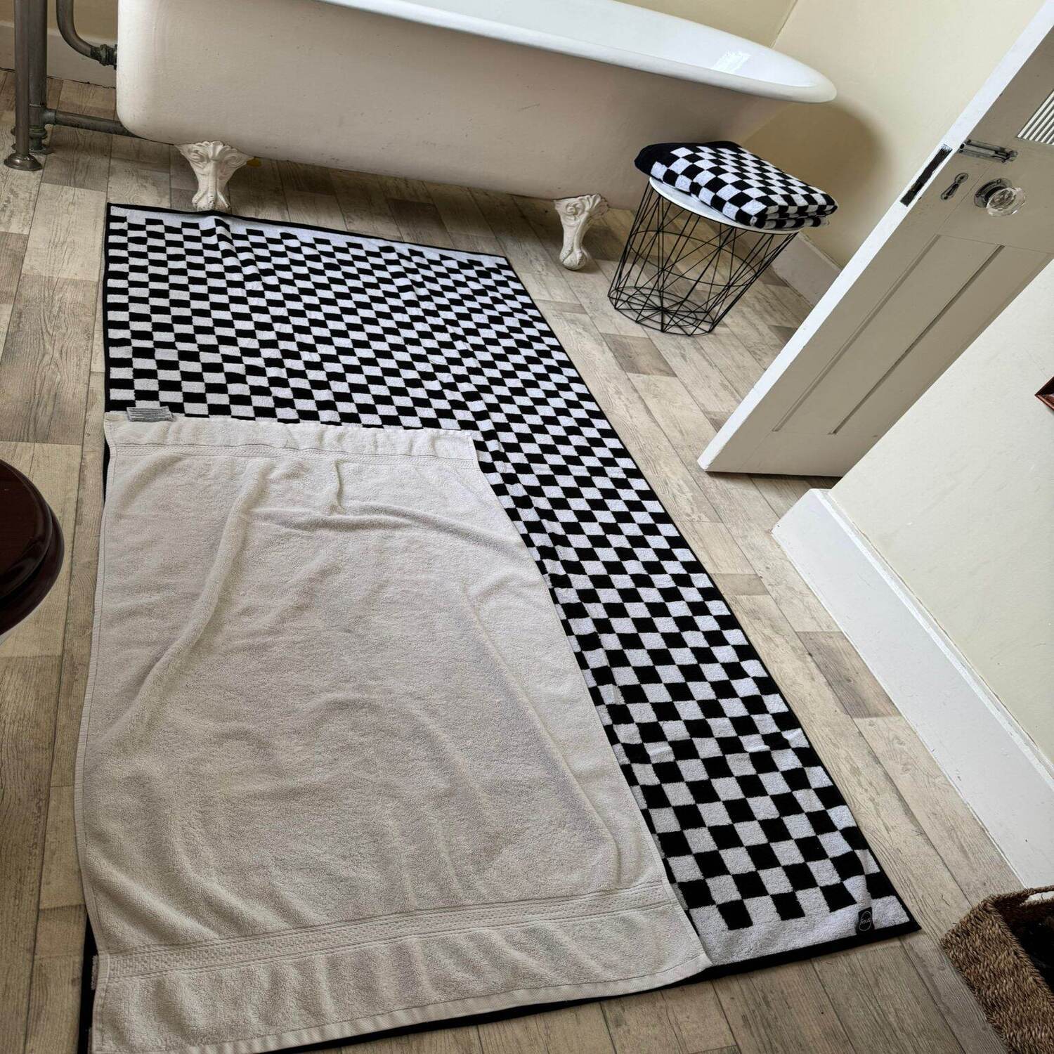 Großes Softee Badetuch - Weiß