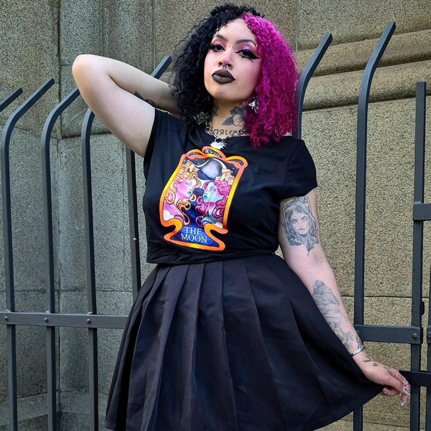 Major Arcana Baby Tee - XVIII Der Mond