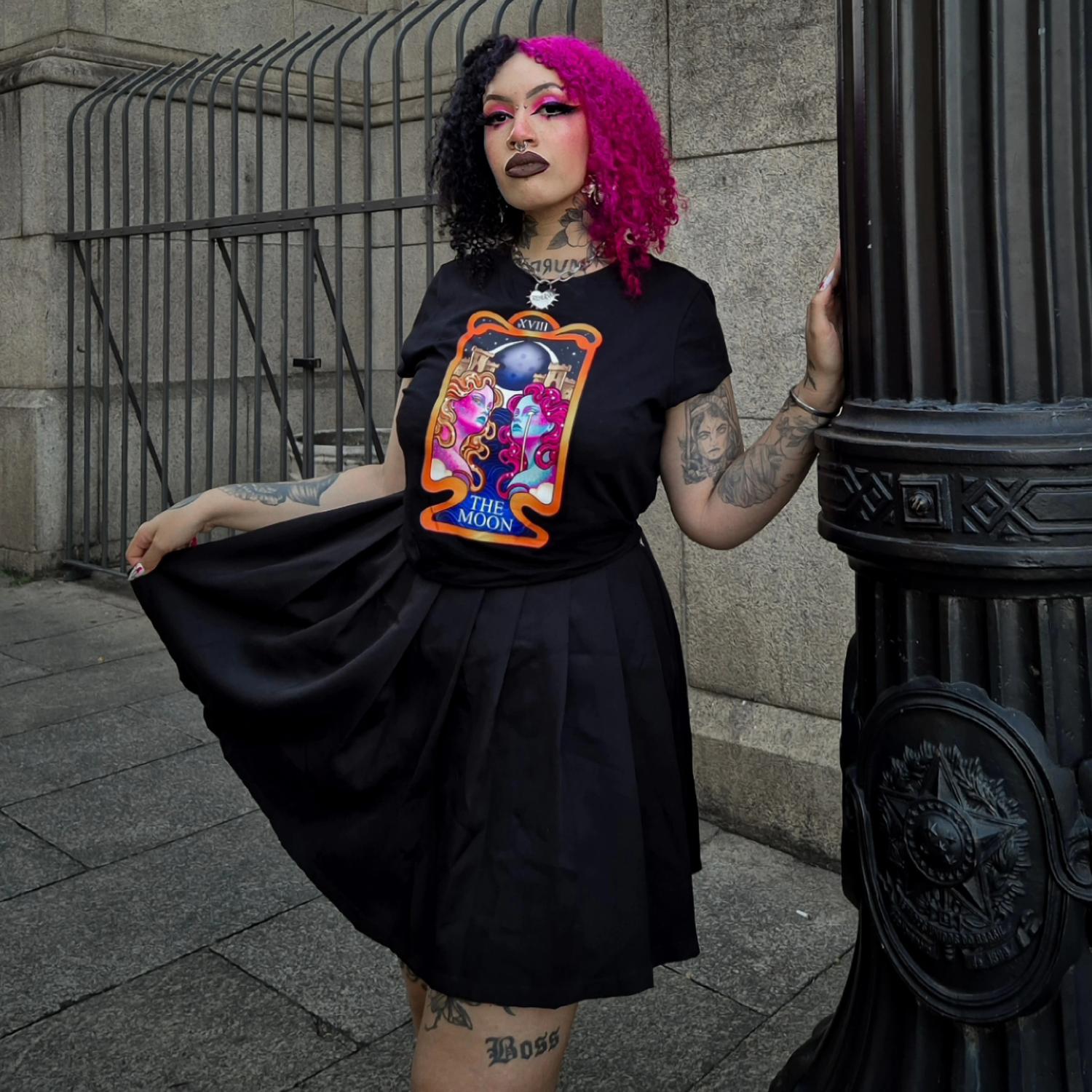 Major Arcana Baby Tee - XVIII Der Mond