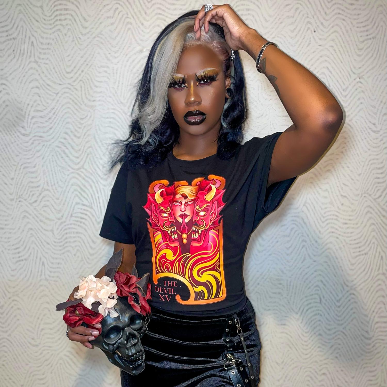 Major Arcana Boxy Tee - XV Der Teufel