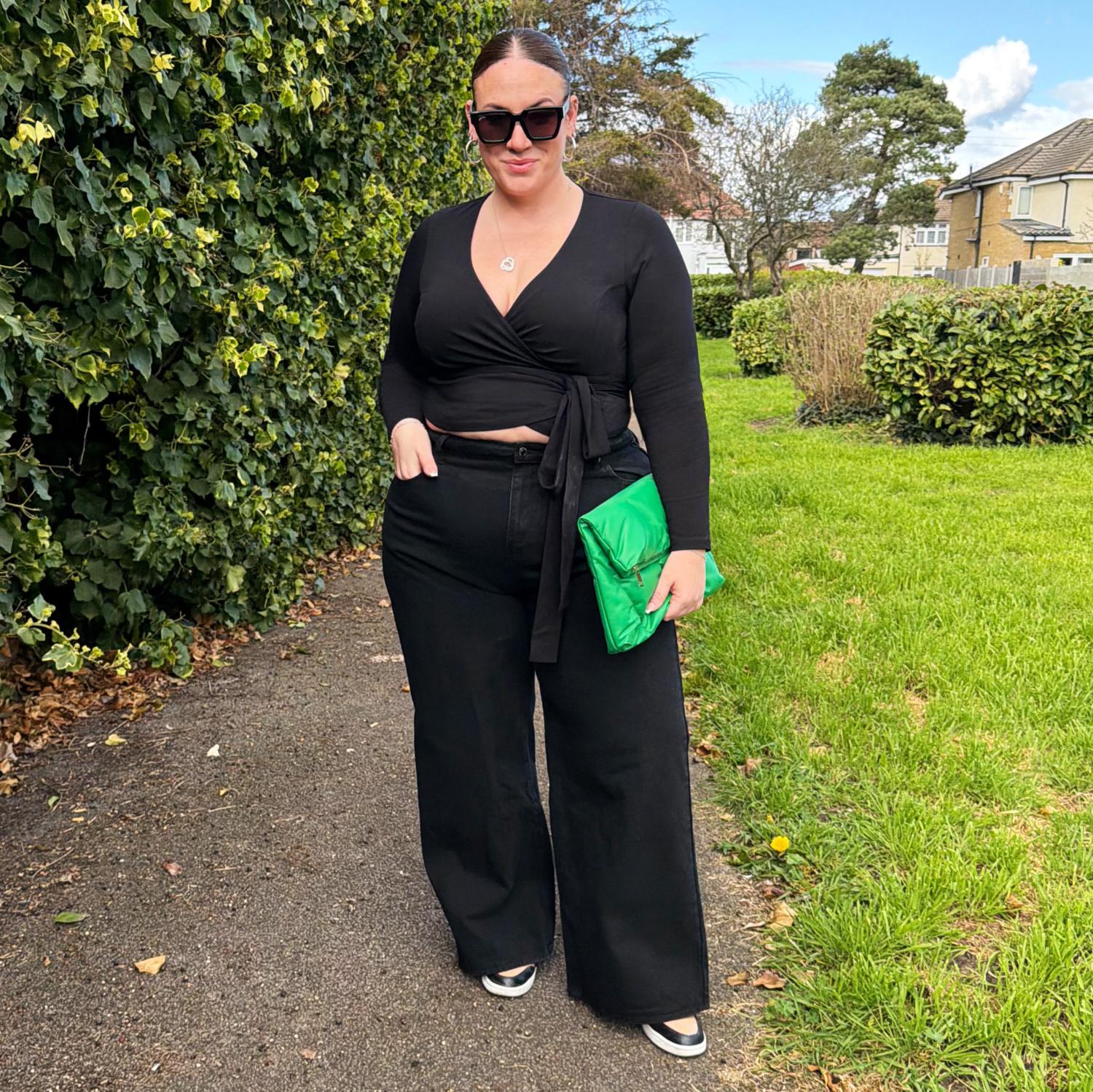 Top z organicznej bawełny - Czarny