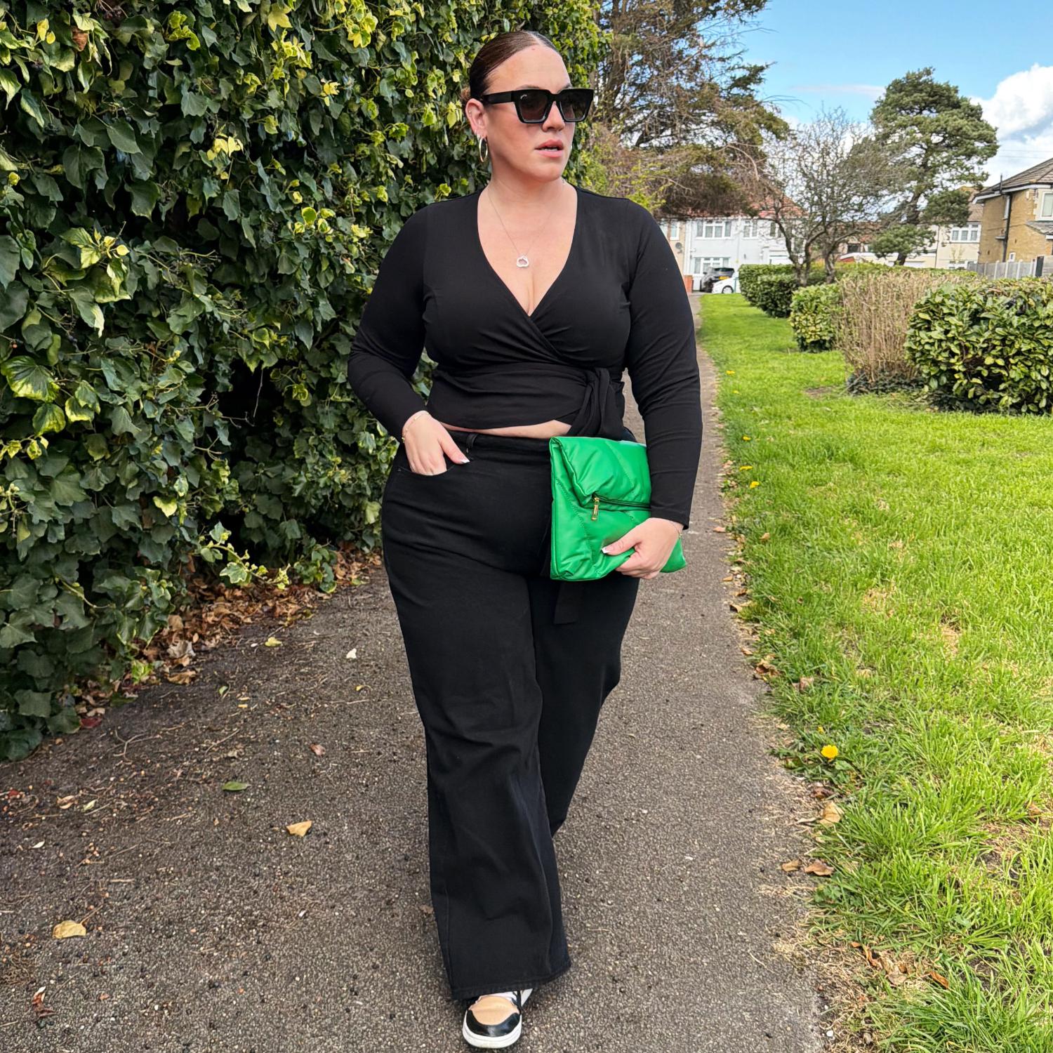 Top z organicznej bawełny - Czarny