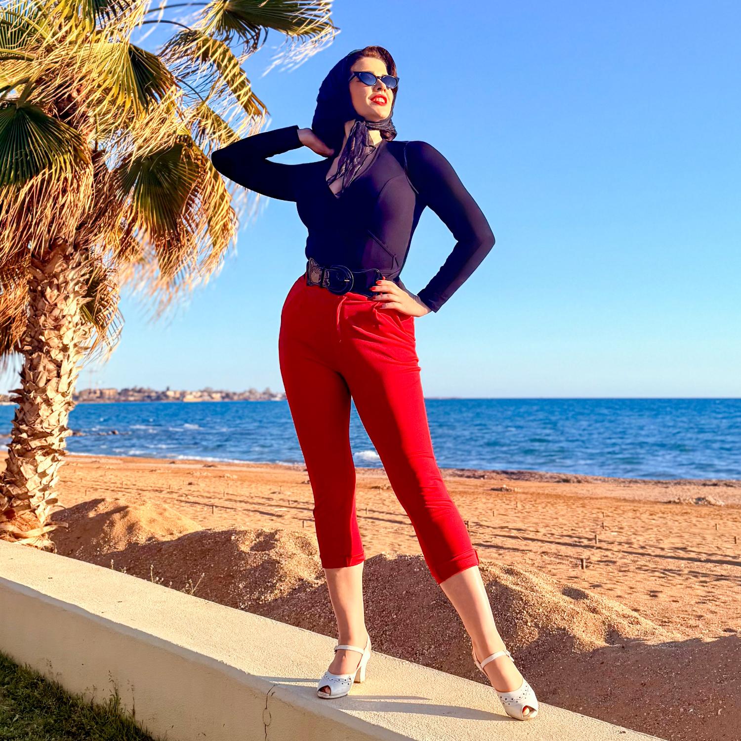 Top z organicznej bawełny - Czarny