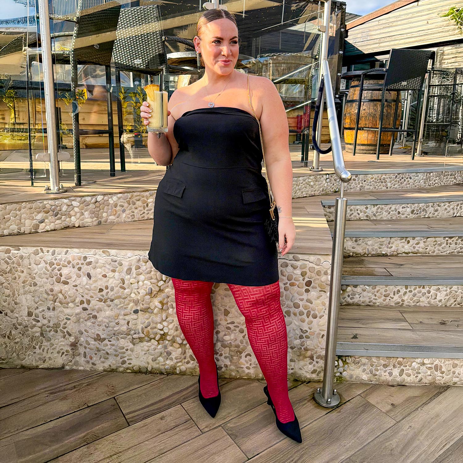 Netzstrumpfhose - Traditional Rot