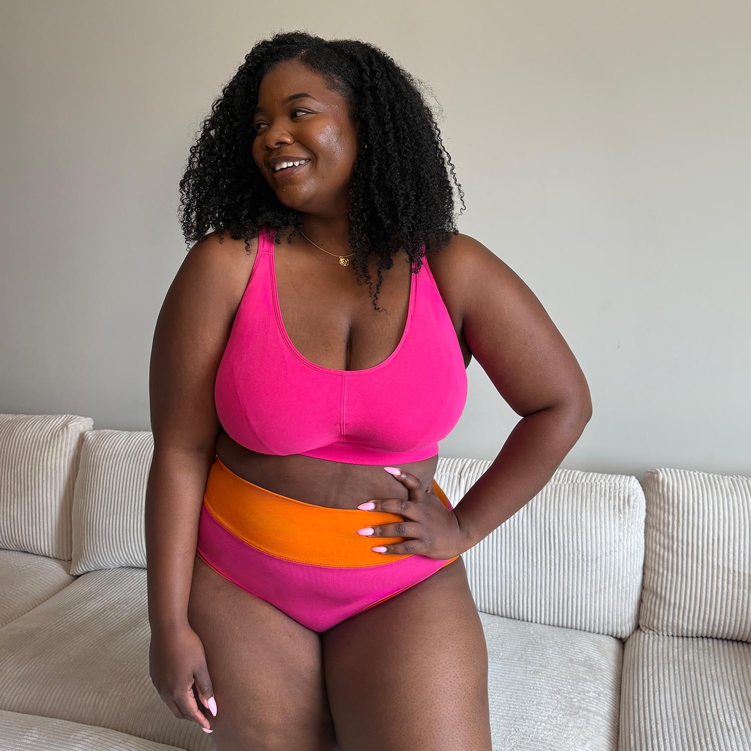 Bio-Baumwolle Vollständiger Slips - Duo Barbara & Papaya