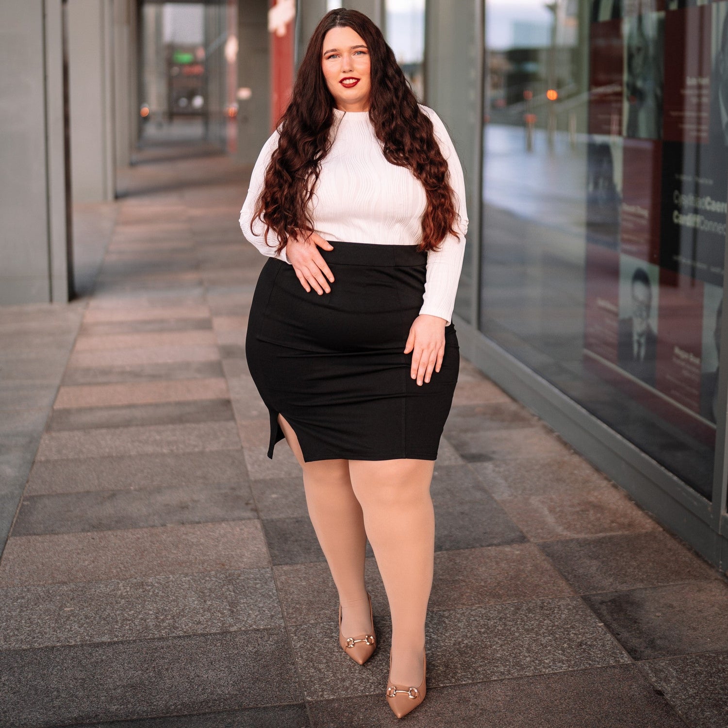 Rajstopy Huggy Light Support - Builders Tea