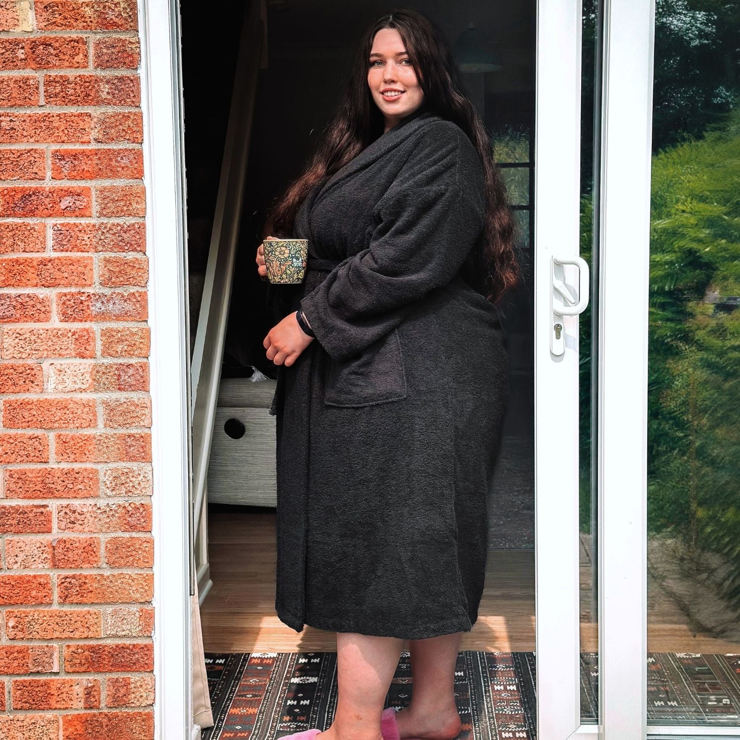 Floof Bademantel - Schwarz