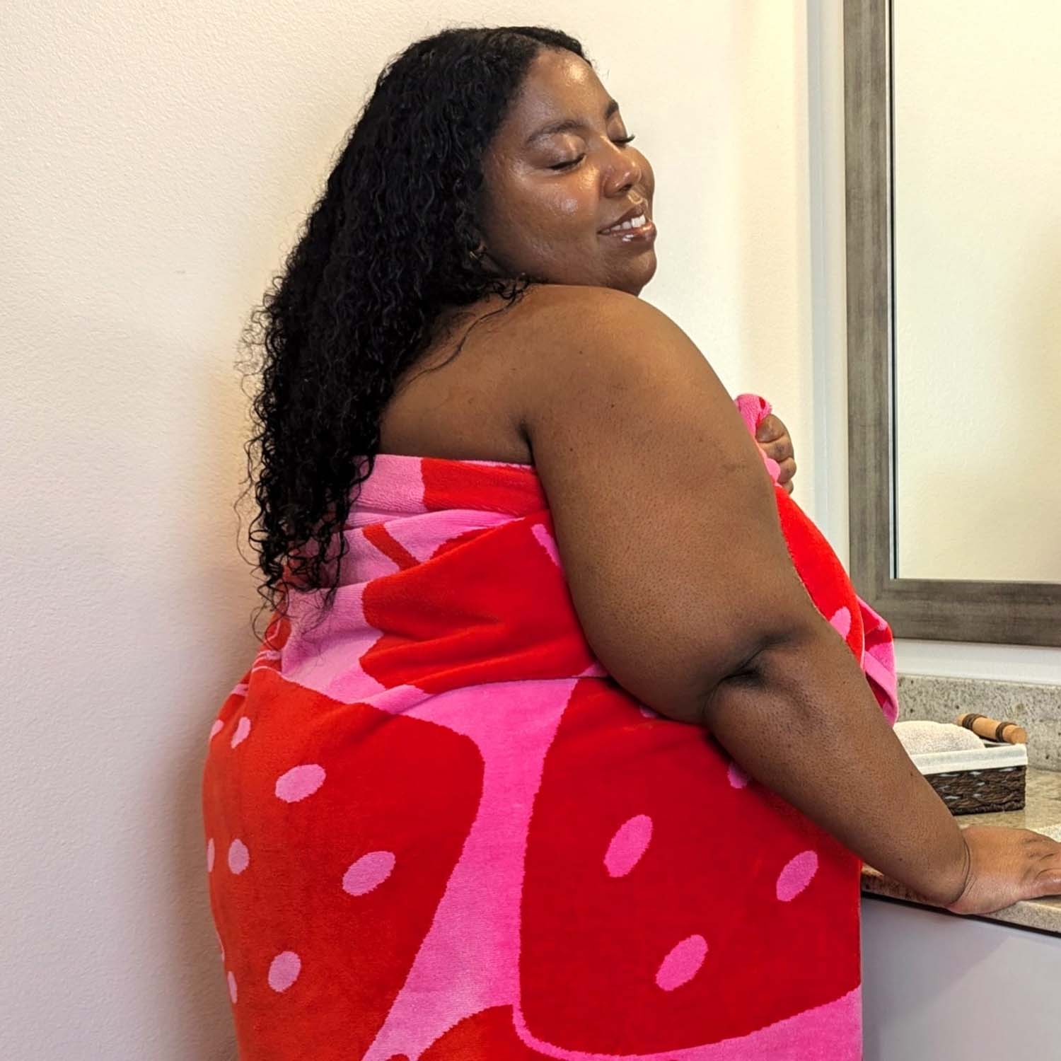 Plyschhandduk - Fruktig