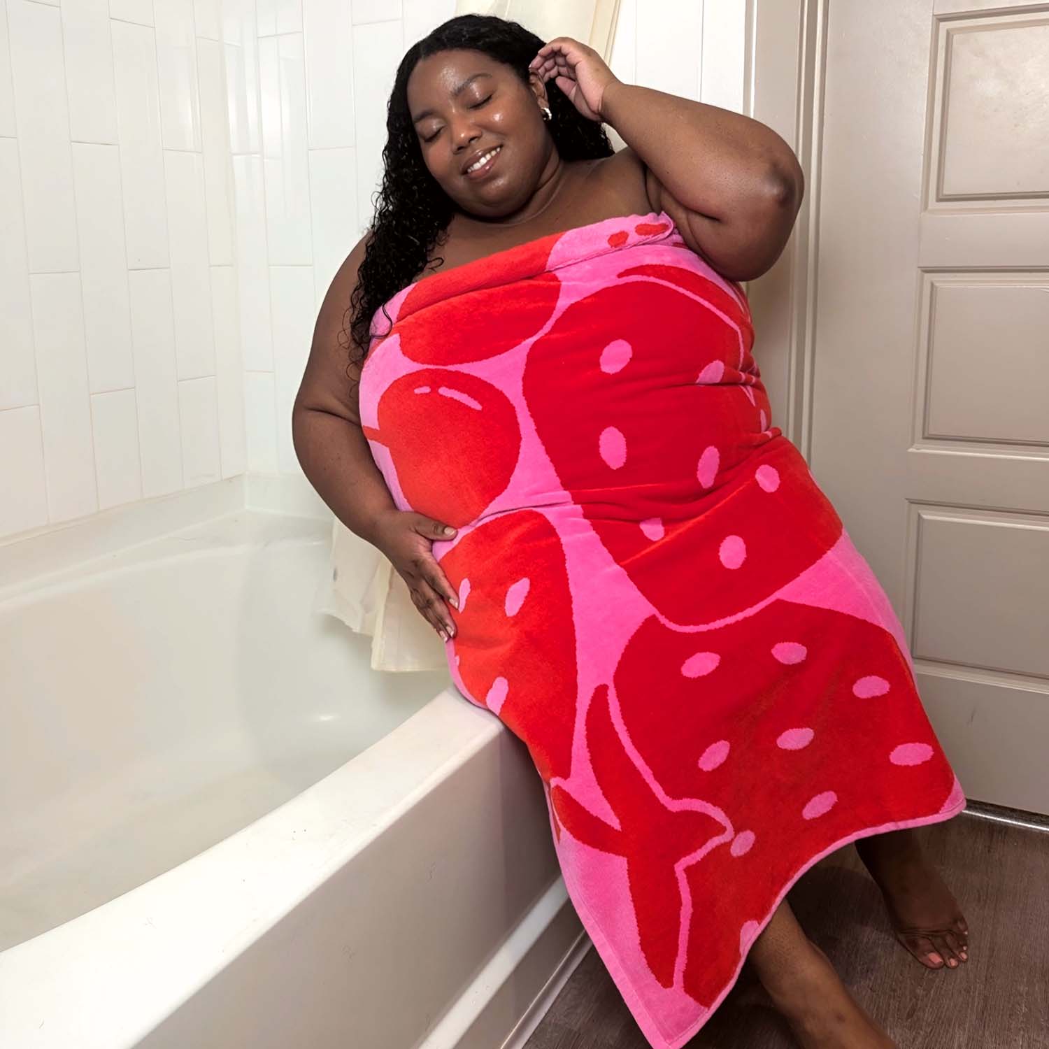 Plyschhandduk - Fruktig