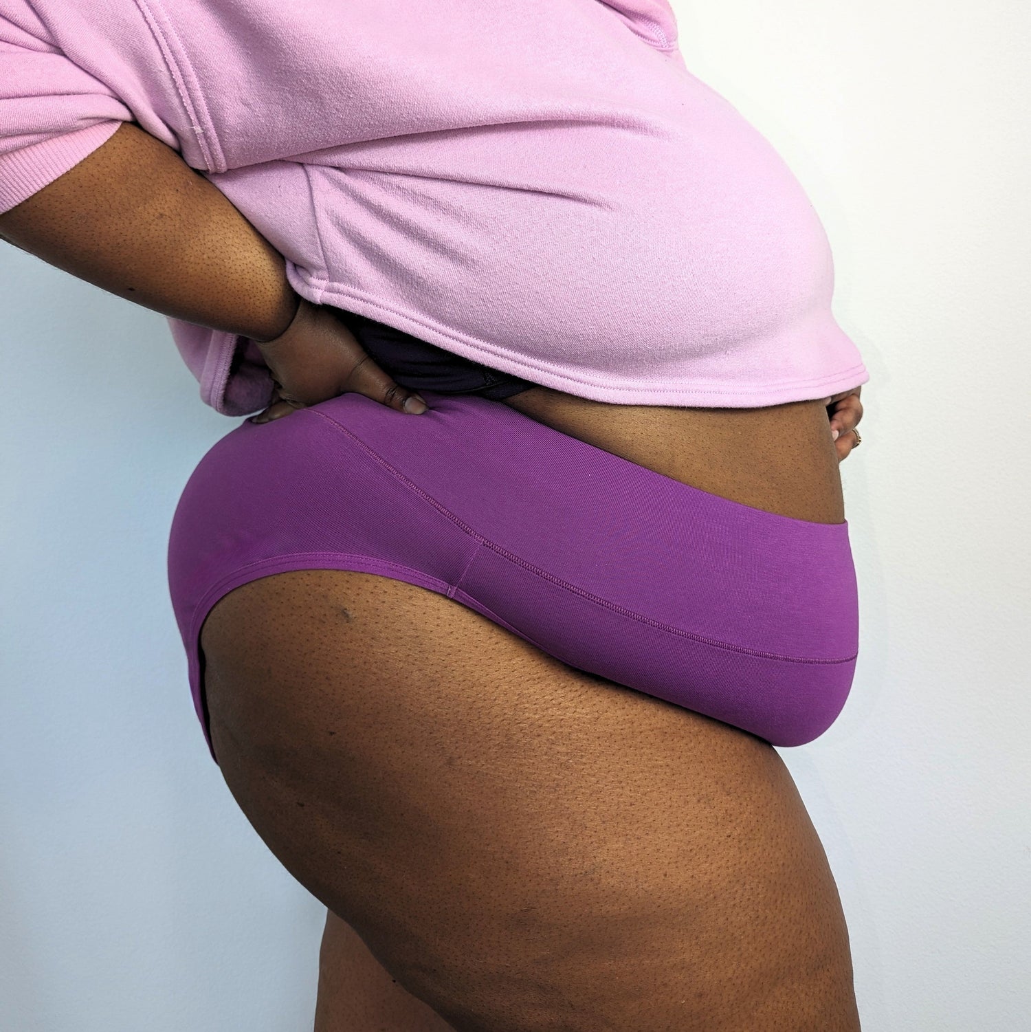 Bio-Baumwolle Super High Leg Slips - Grape Escape