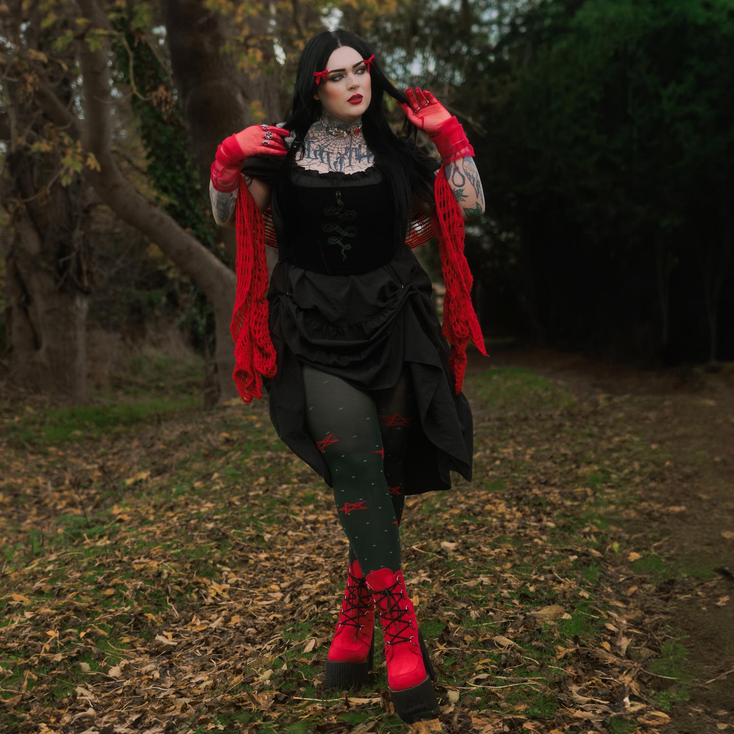 Weihnachts-Strumpfhose - Woodland Magick