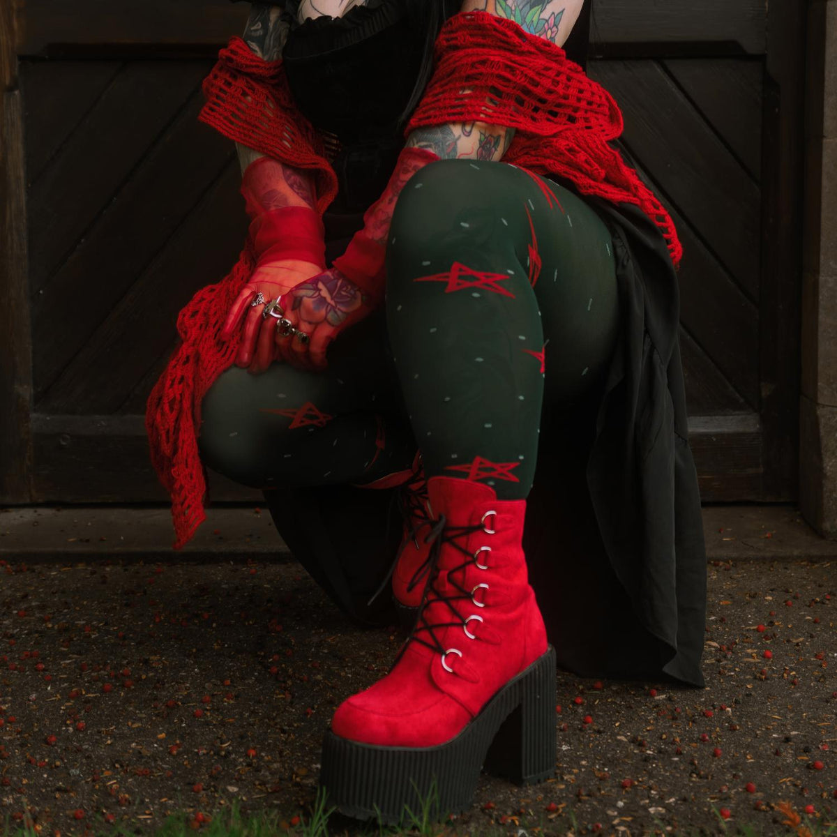 Weihnachts-Strumpfhose - Woodland Magick