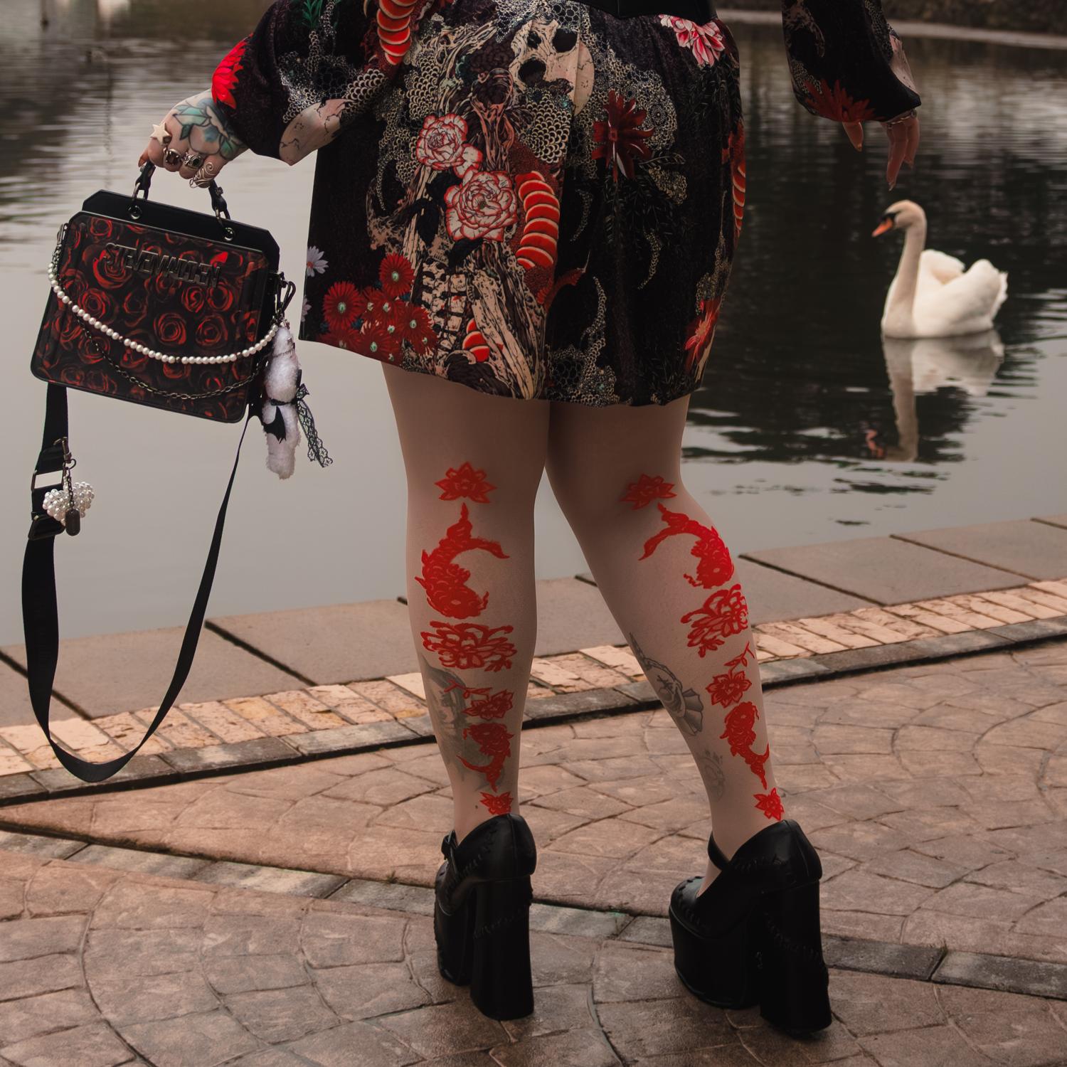 Paper Cut Strumpfhose - Builders Tea