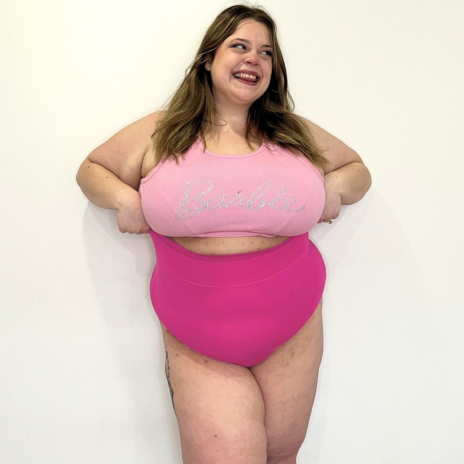 Organiczne bawełniane majtki z bardzo wysokim stanem - Barbara