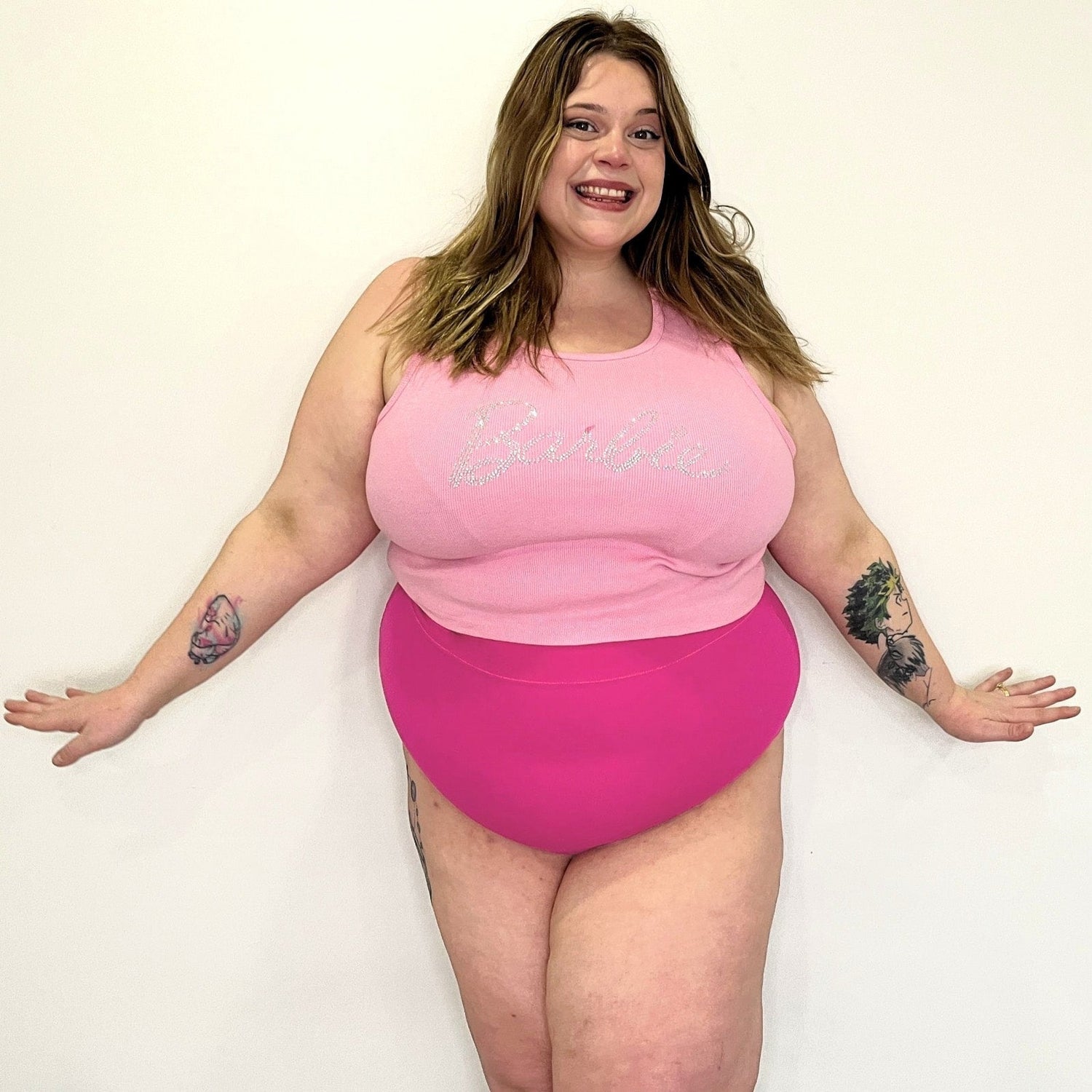 Ekologisk bomullsbyxa med superhög midja - Barbara