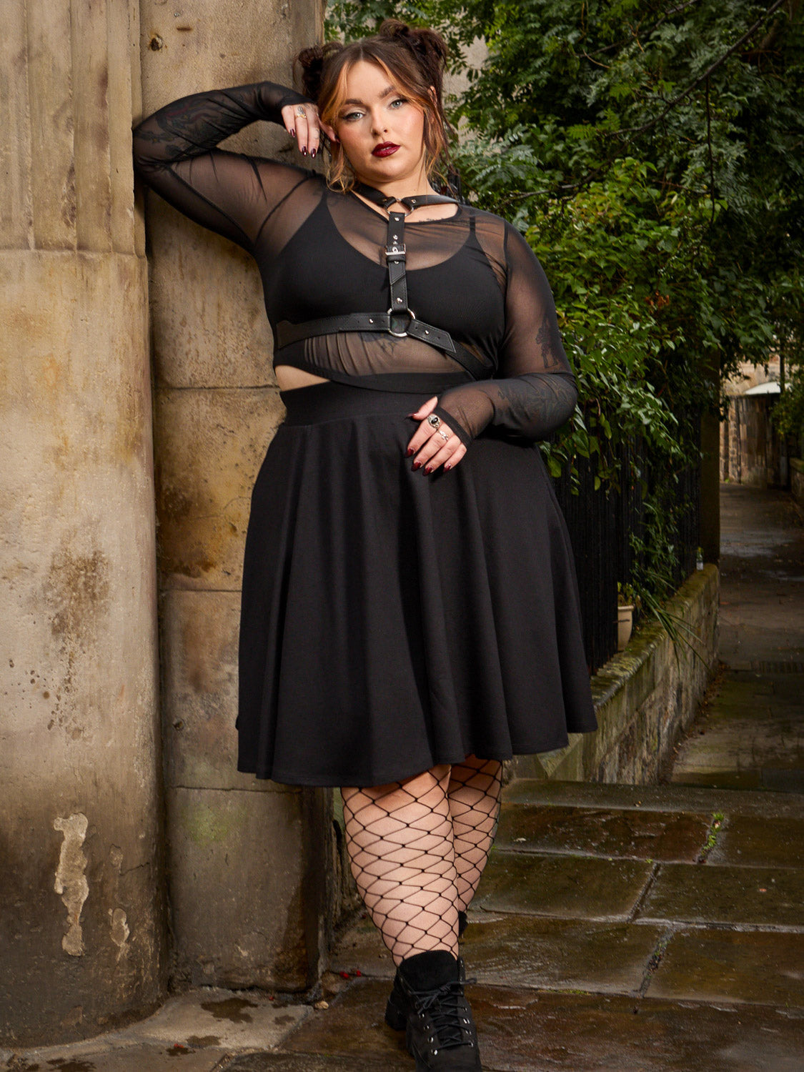 V2 Schwarzer Flare-Rock – Snag – Snag Deutschland