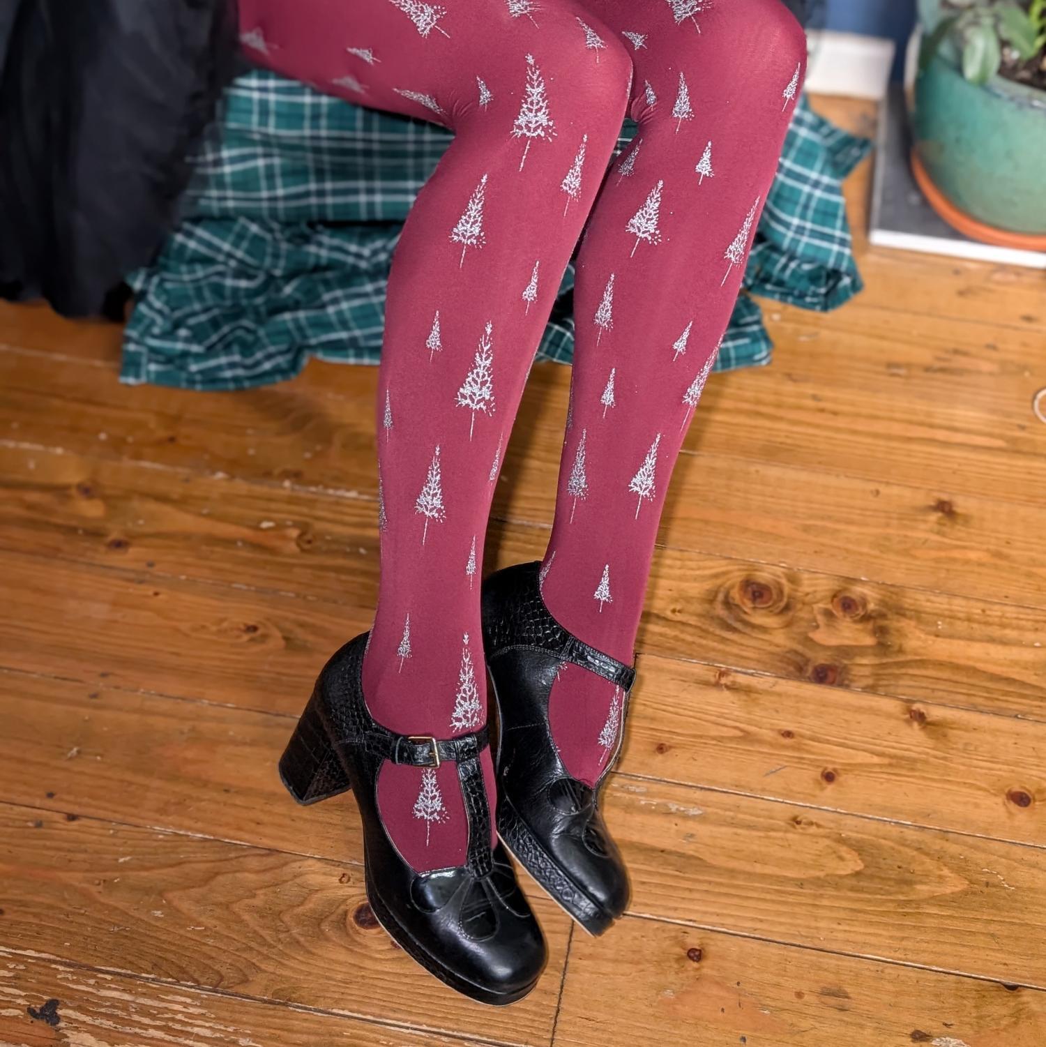 Weihnachts-Strumpfhose - Festive Forest