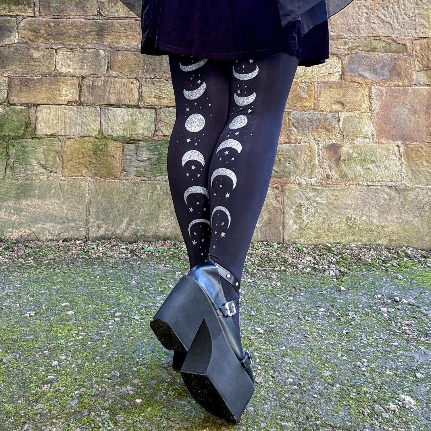 80 Den Blickdichte Strumpfhose - Moon Phases