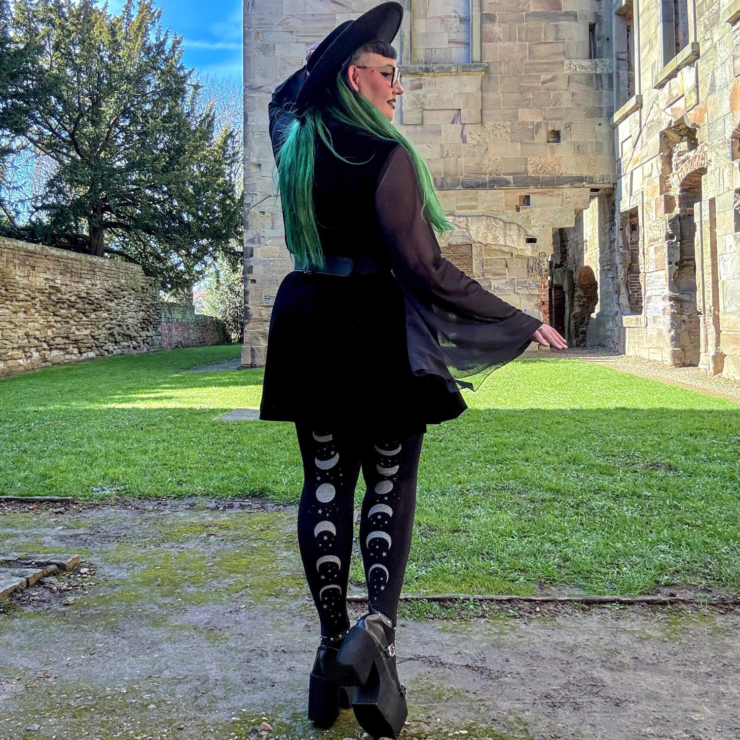 80 Den Blickdichte Strumpfhose - Moon Phases