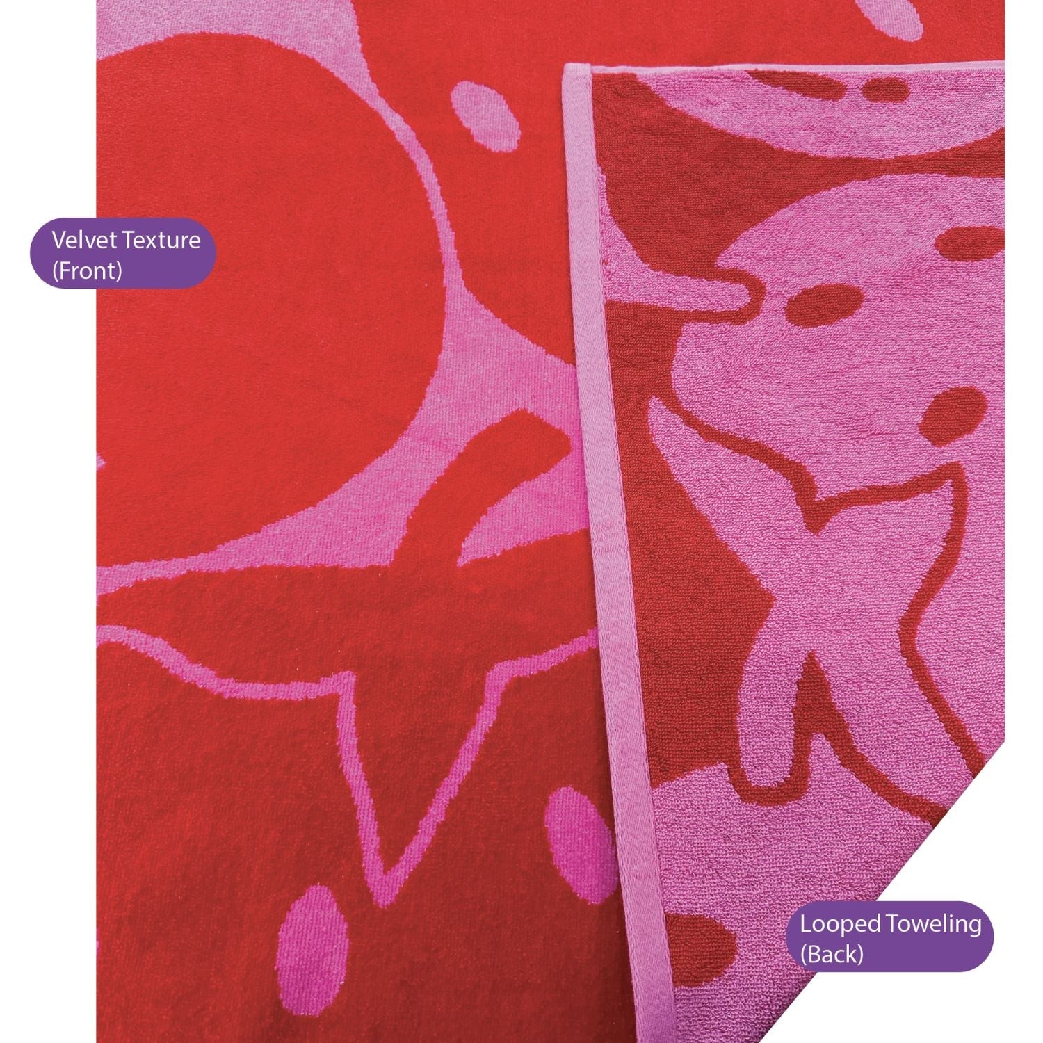 Plyschhandduk - Fruktig