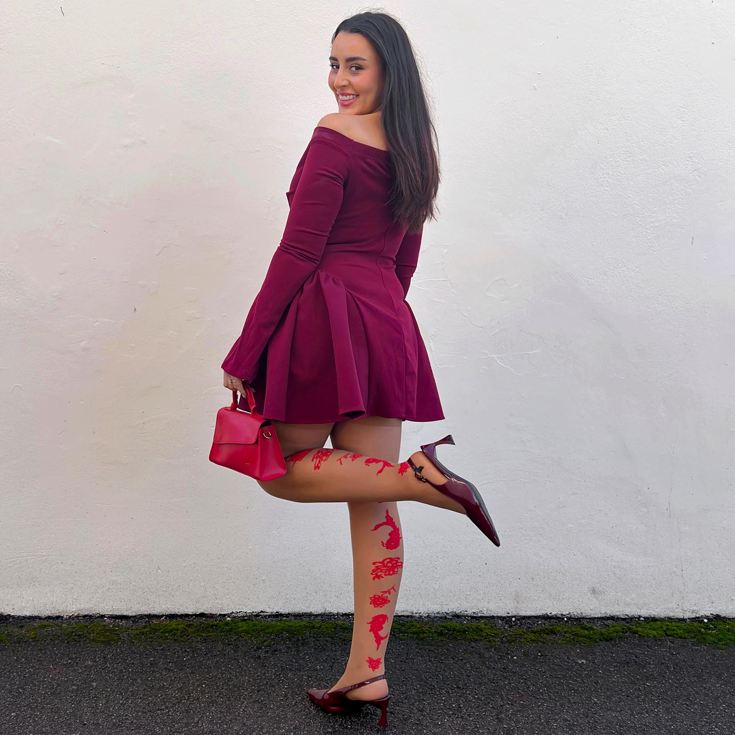 Paper Cut Strumpfhose - Caramel Latte