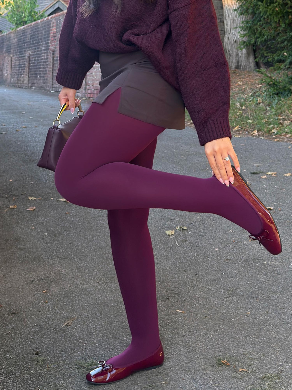 120 Denier Strumpfhosen - Cherry