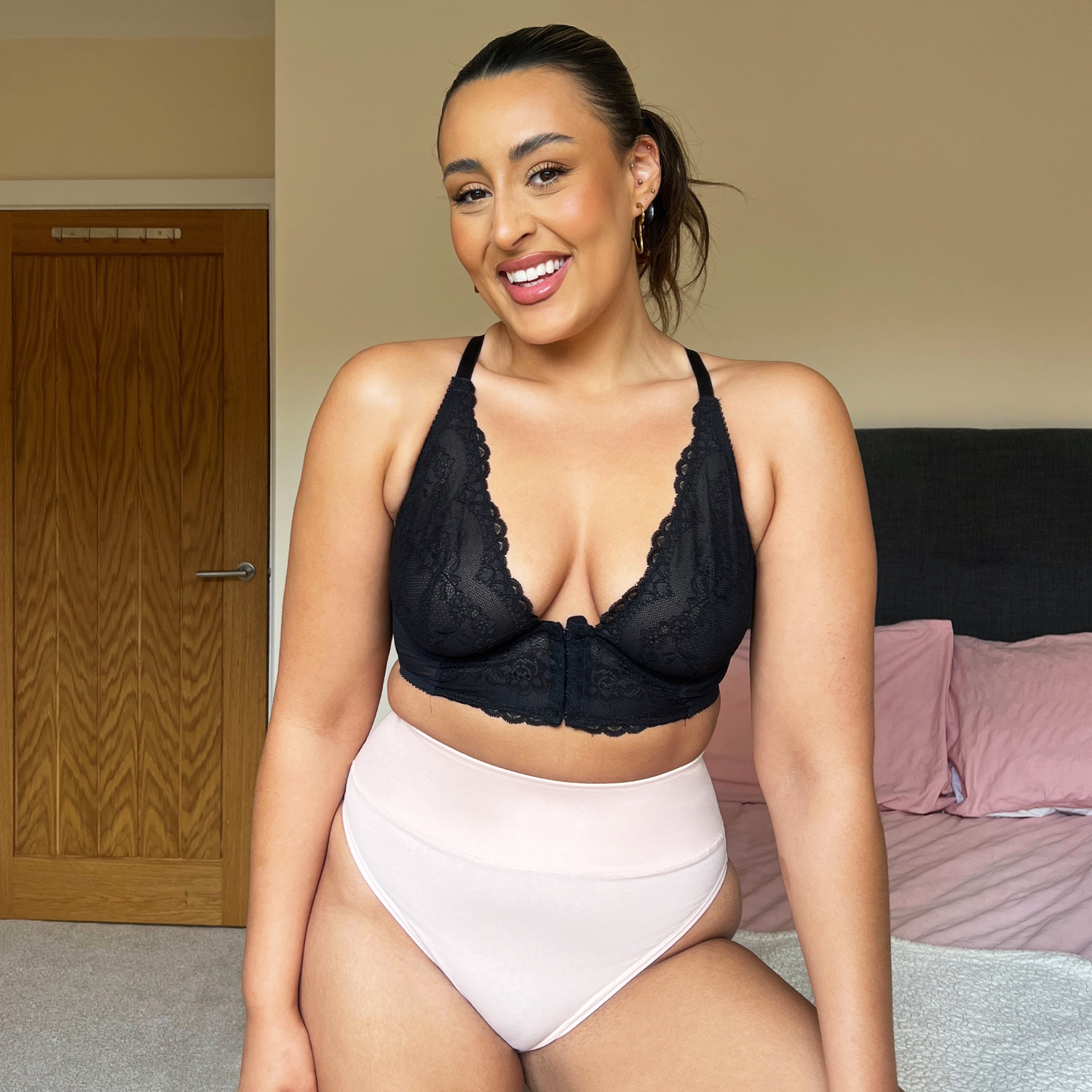 Bio-Baumwolle Super High Leg Slips - Ballet Pink