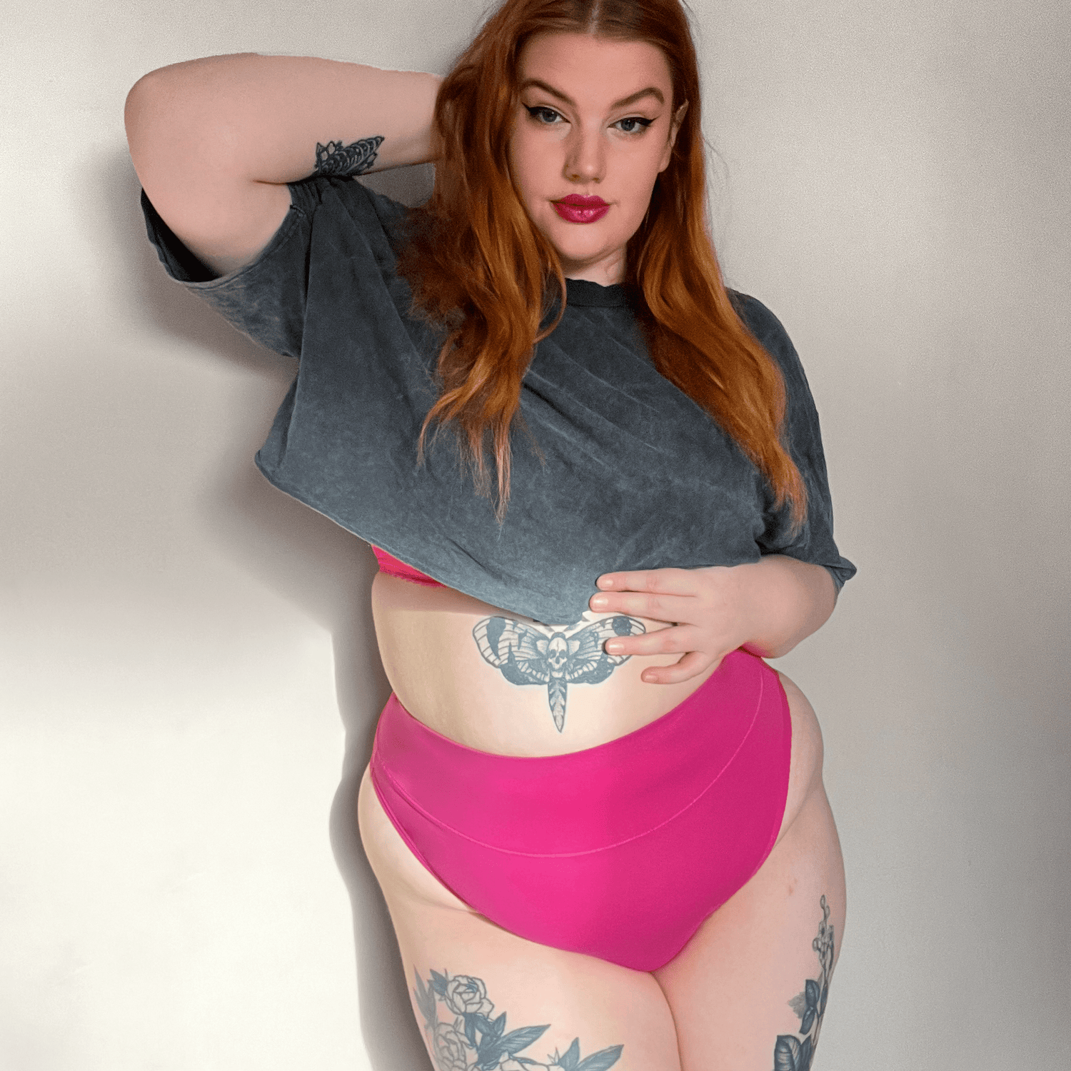 Bio-Baumwolle Super High Leg Slips - Barbara